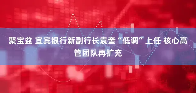 聚宝盆 宜宾银行新副行长袁奎“低调”上任 核心高管团队再扩充